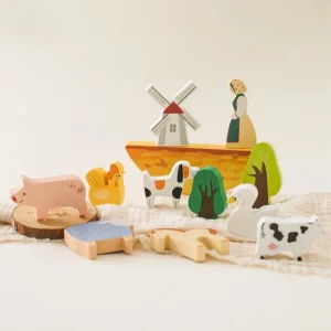 Montessori Boerderij Speelset - Houten Educatief Speelgoed voor Kinderen